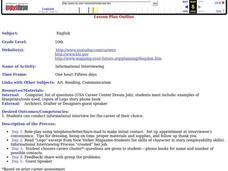 Informational Interviewing Lesson Plan