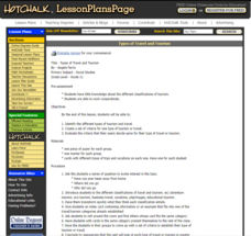 Types of Travel and Tourism Lesson Plan