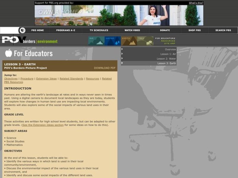 Science: Studies of Earth Lesson Plan