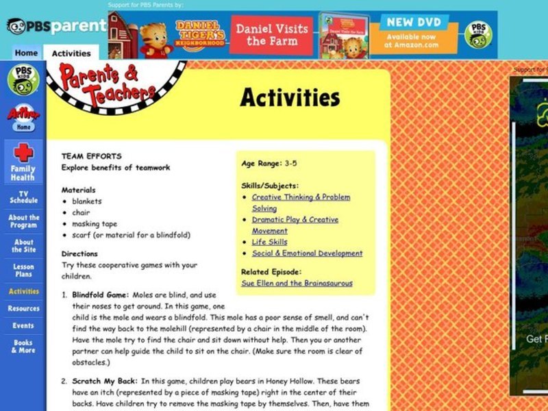 Team Efforts Lesson Plan