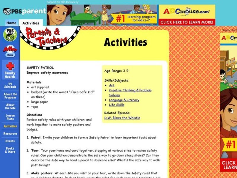 Safety Patrol Lesson Plan