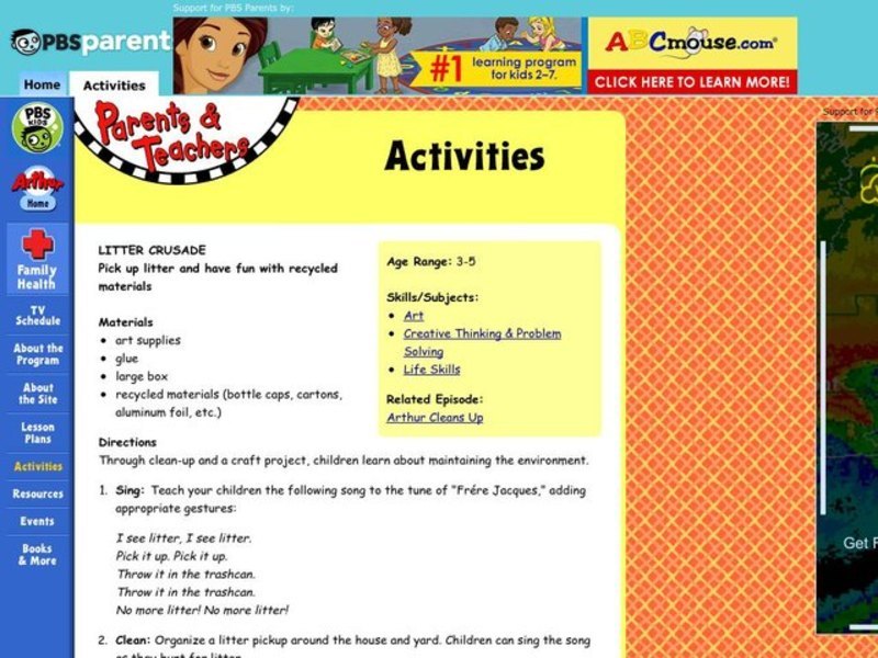 Litter Crusade Lesson Plan