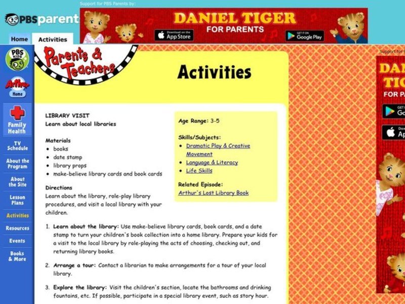 Library Visit Lesson Plan