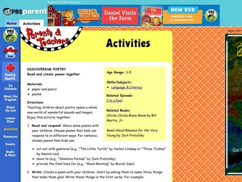 Discovering Poetry Lesson Plan