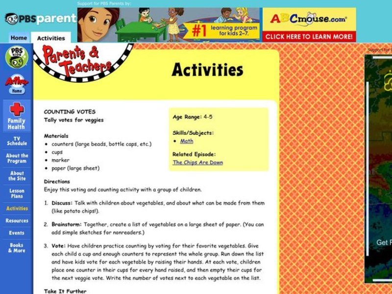 Counting Votes Lesson Plan