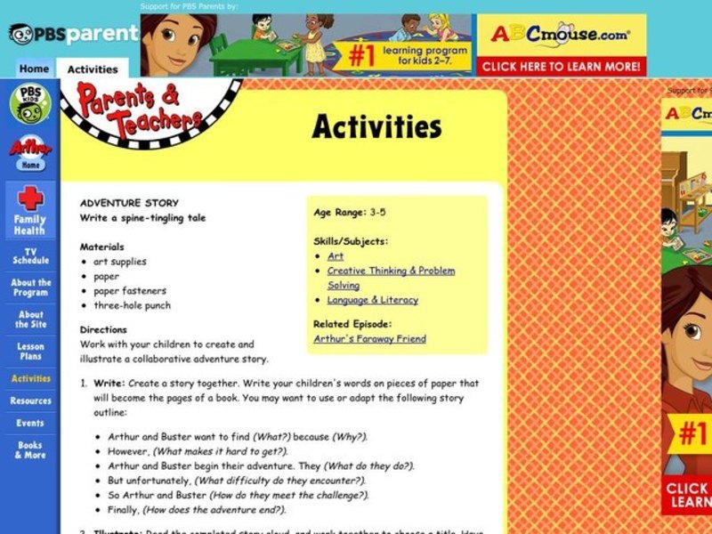 Adventure Story Lesson Plan