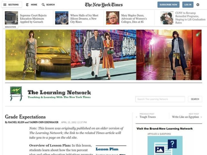 Grade Expectations Lesson Plan