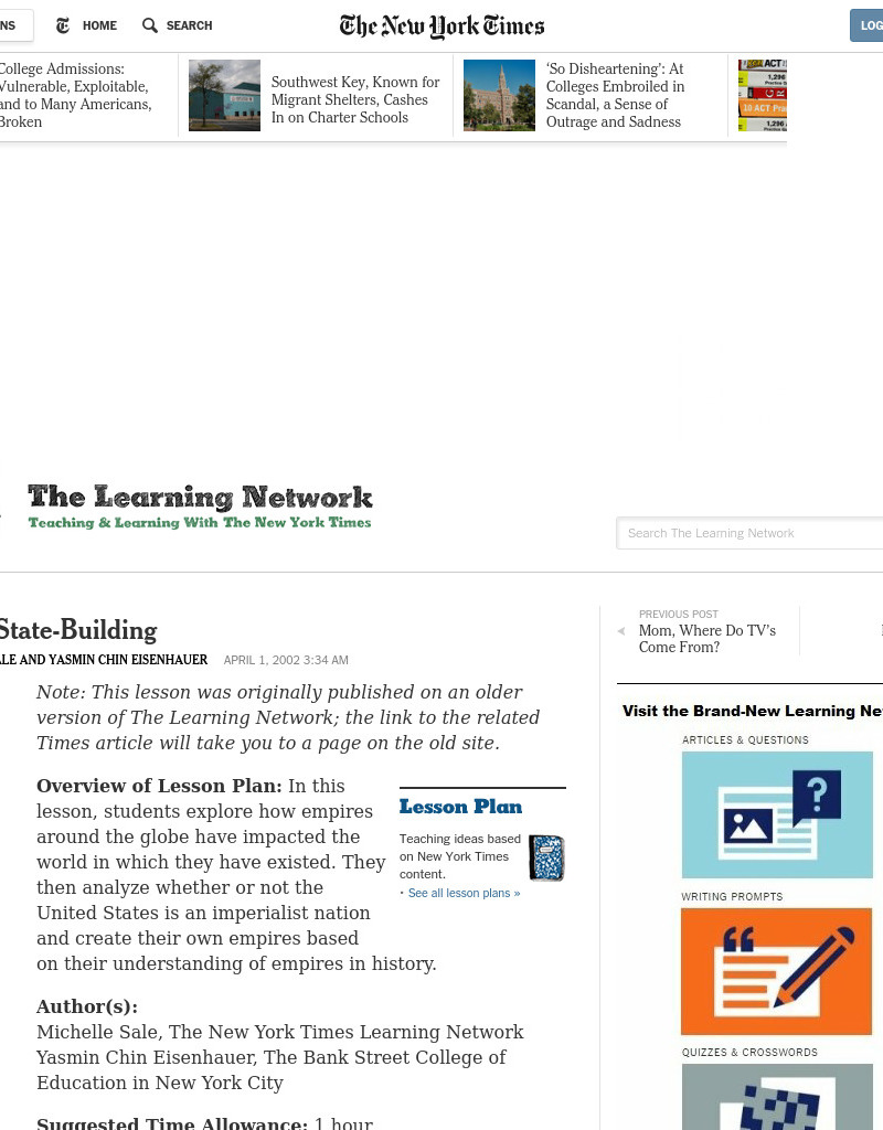 Empire State-Building Lesson Plan