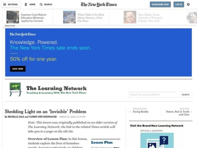 Shedding Light On An Invisible Problem Lesson Plan