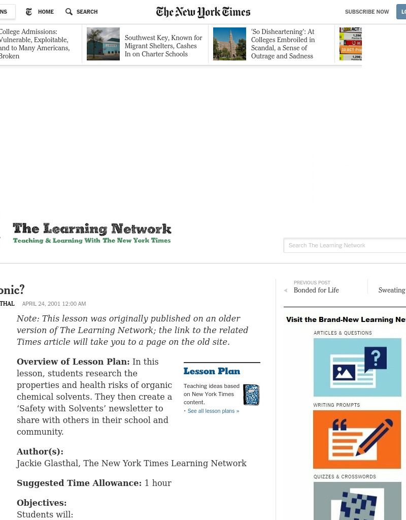 Isn't It Ionic? Lesson Plan