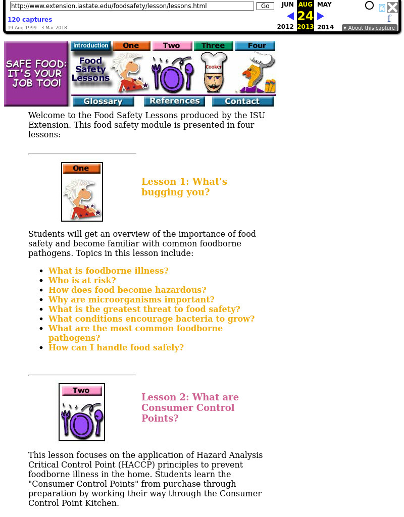 Safe Food: It's Your Job Too!: Health Lesson Plan