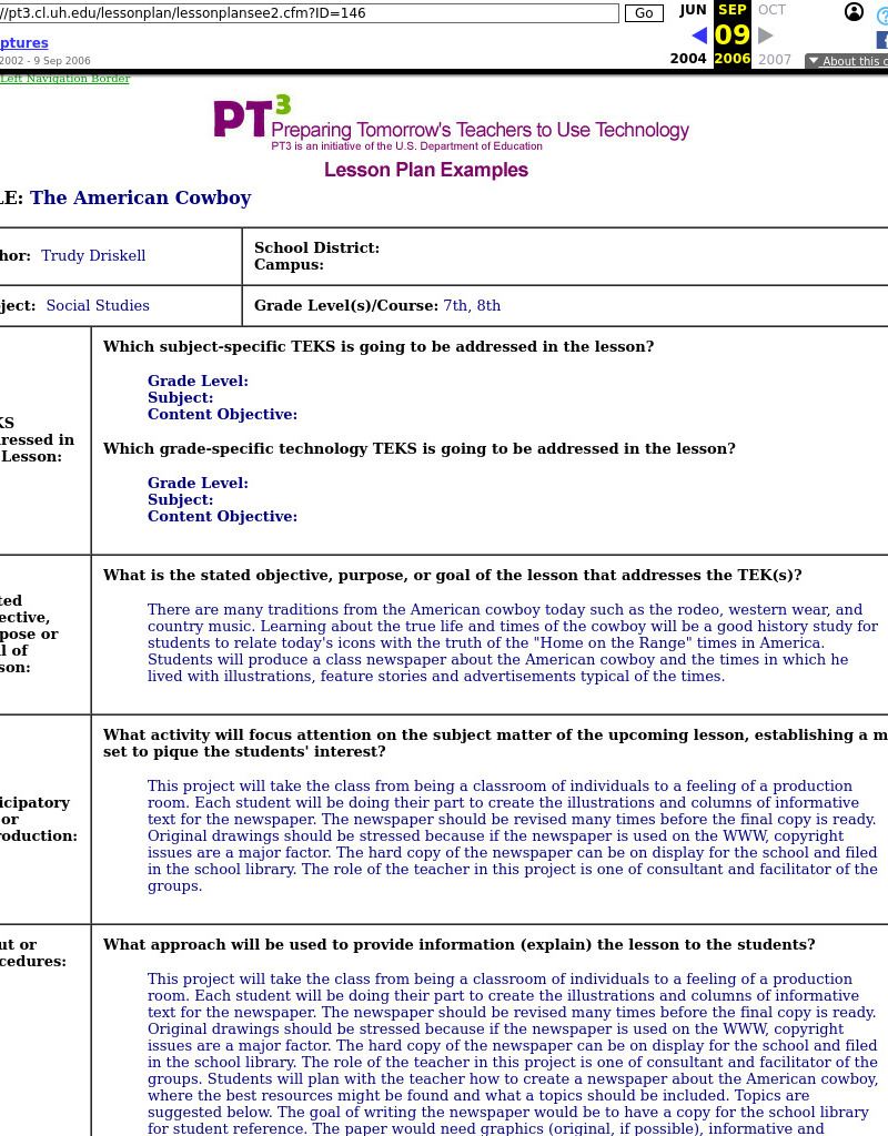 The American Cowboy Lesson Plan