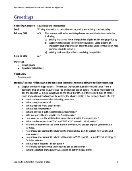 Greetings Lesson Plan