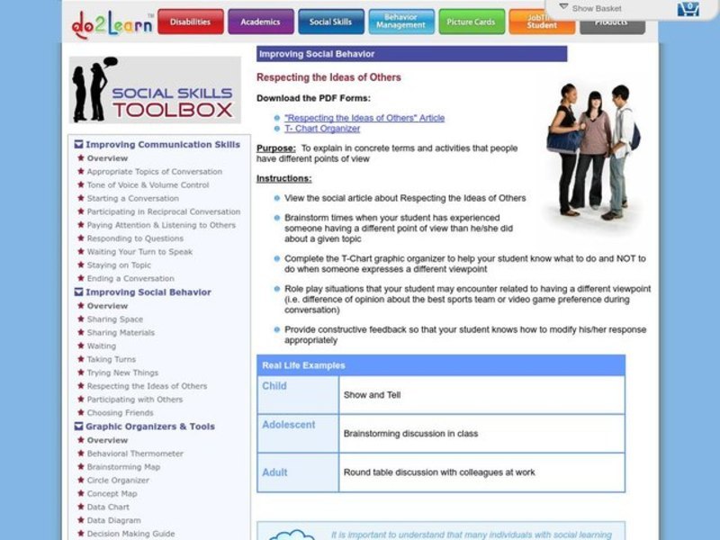 Respecting the Ideas of Others Activity