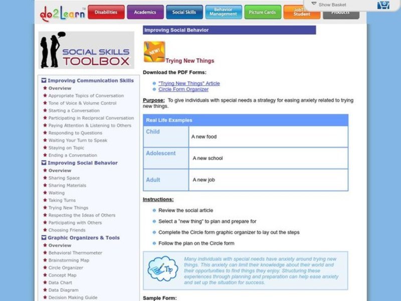 Trying New Things Activity