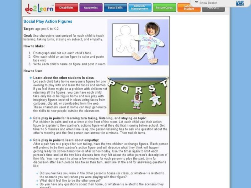 Social Play Action Figures Activity