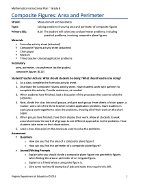 Area and Perimeter Lesson Plan