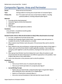 Area and Perimeter Lesson Plan
