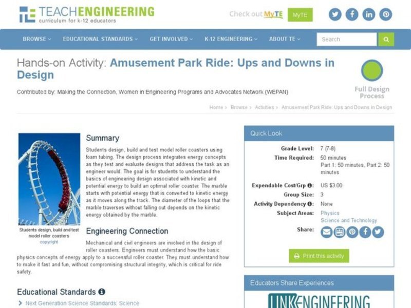 Amusement Park Ride: The Ups and Downs in Design Activity