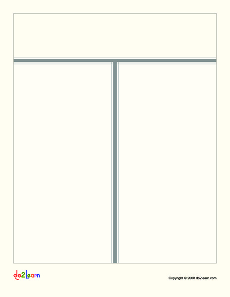 T-Chart (Basic) Organizer