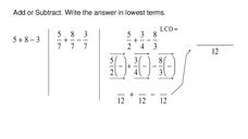 Add or Subtract Worksheet