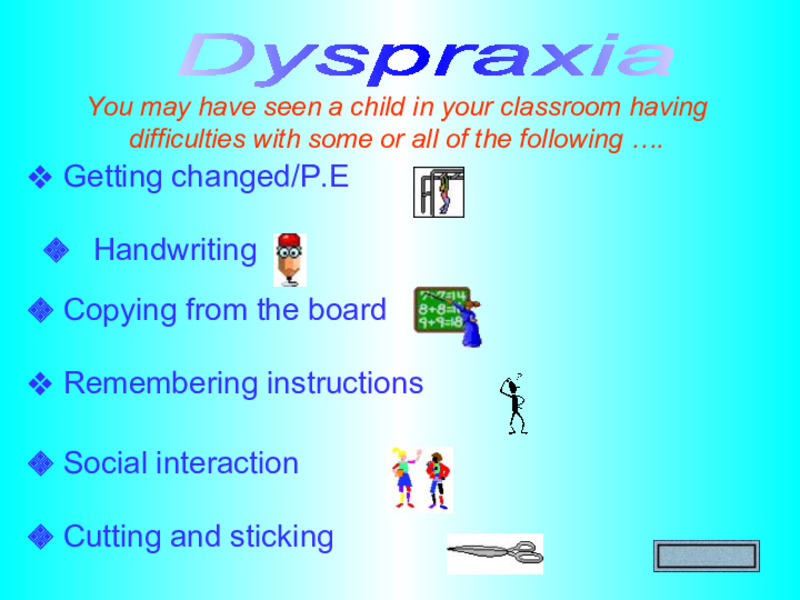 Dyspraxia Presentation PPT