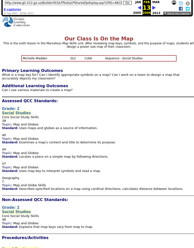 Our Class Is On the Map Lesson Plan