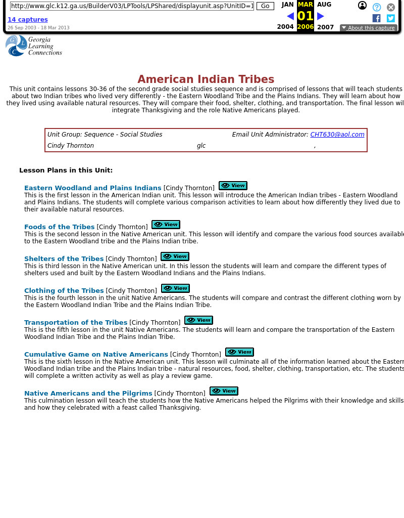 American Indian Tribes Lesson Plan