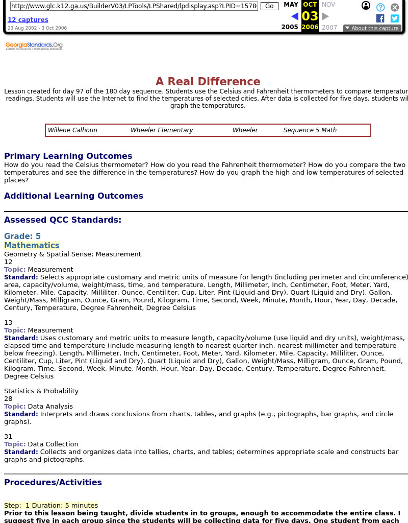 A Real Difference Lesson Plan