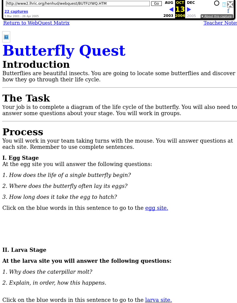 Butterfly Quest Interactive
