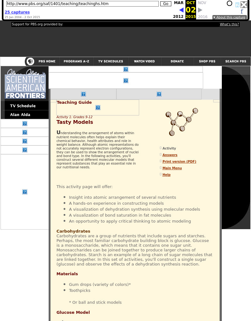 Making Molecular Models Lesson Plan