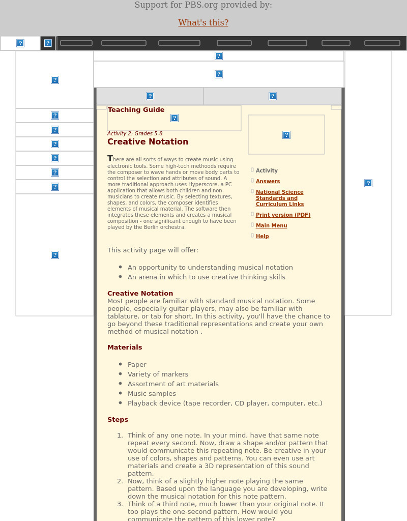 Creating Musical Notation Lesson Plan