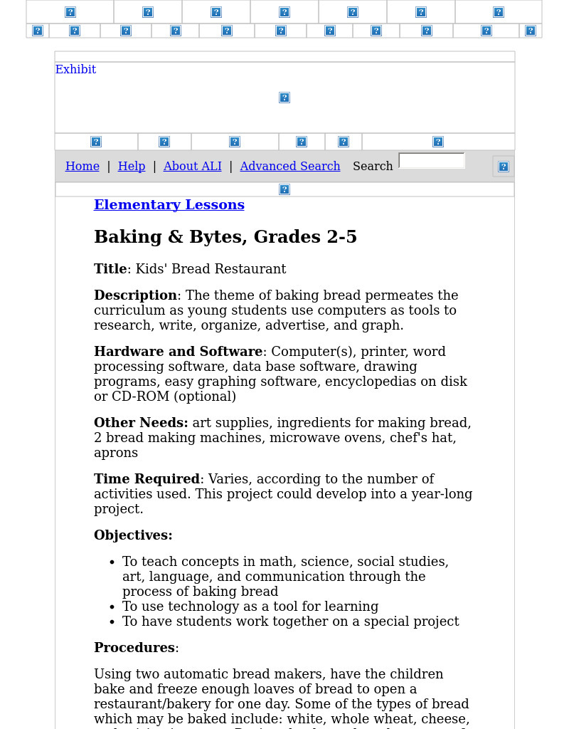 Kids' Bread Restaurant Lesson Plan