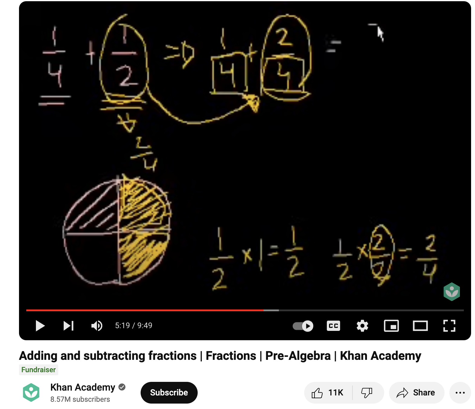 Adding and Subtracting Fractions Instructional Video