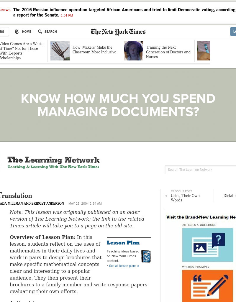 Lost in Translation Lesson Plan