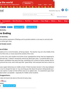 Positive Ending Lesson Plan