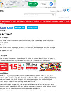 Service Anyone? Lesson Plan