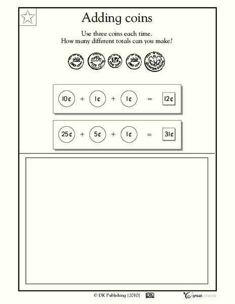 Adding Coins Worksheet