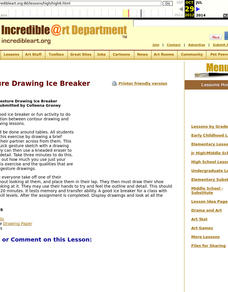 Gesture Drawings Lesson Plan