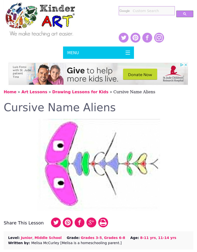 Name Aliens And Monsters Lesson Plan