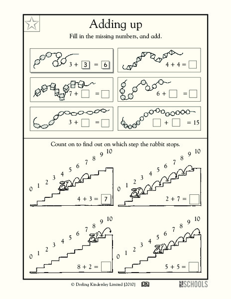 Adding Up Worksheet