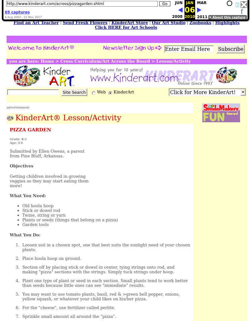 Pizza Garden Lesson Plan