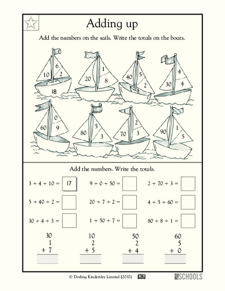 Adding Up Worksheet