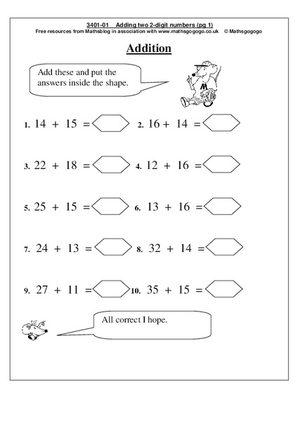 Addition Worksheet