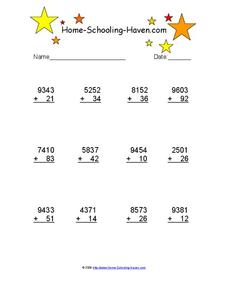 Addition Worksheet
