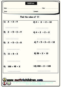 Addition Worksheet