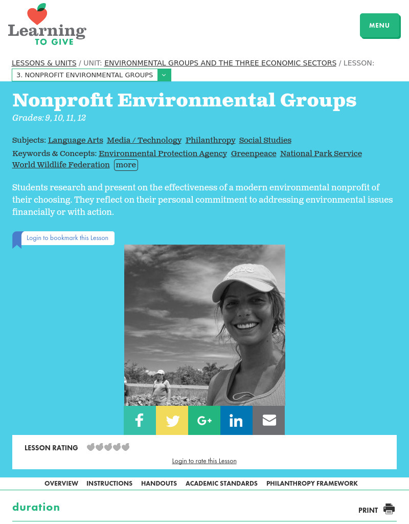 Nonprofit Environmental Groups Lesson Plan