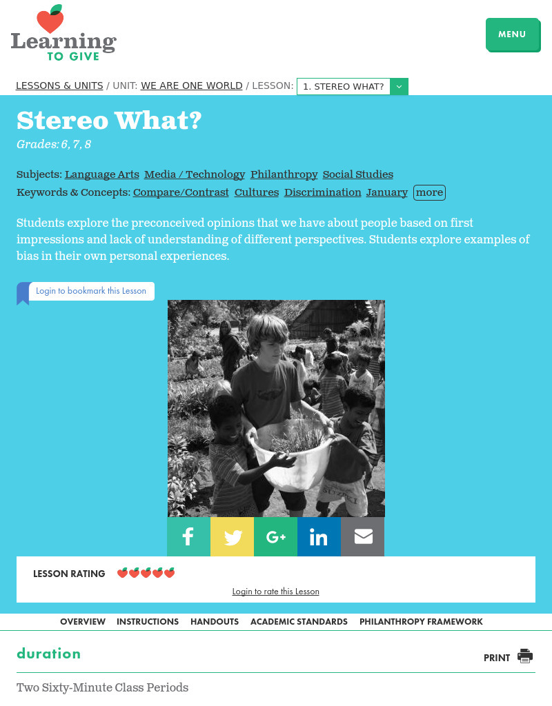 Stereo What? Lesson Plan