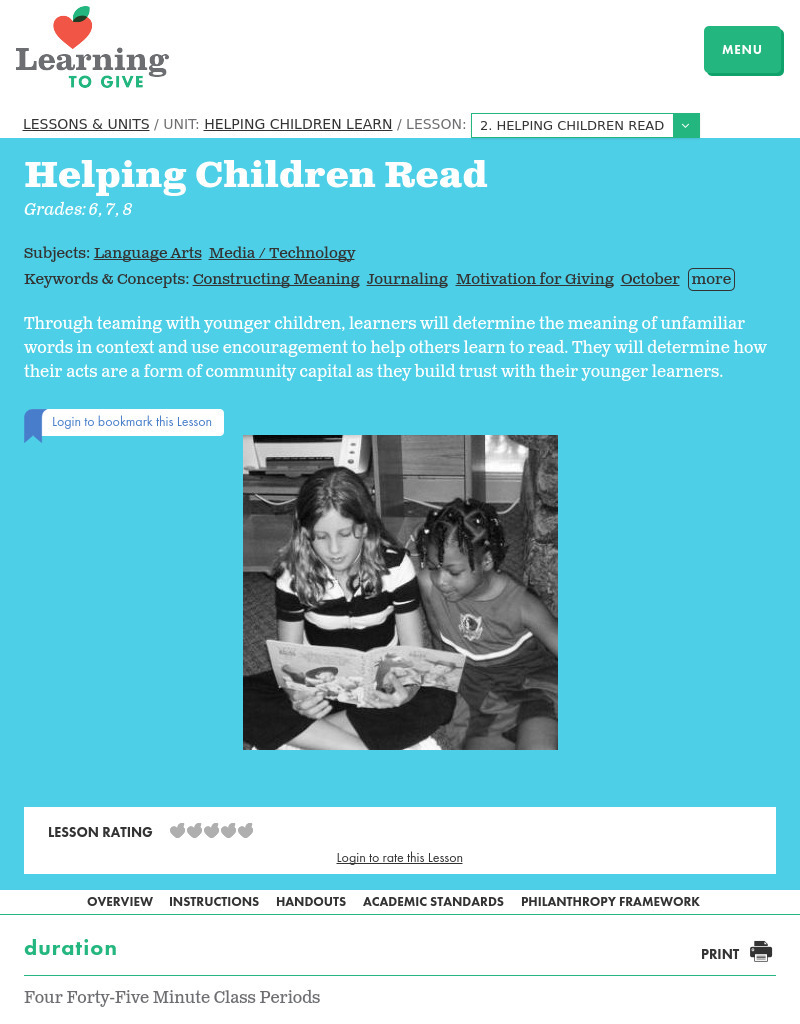 Helping Children Read Lesson Plan