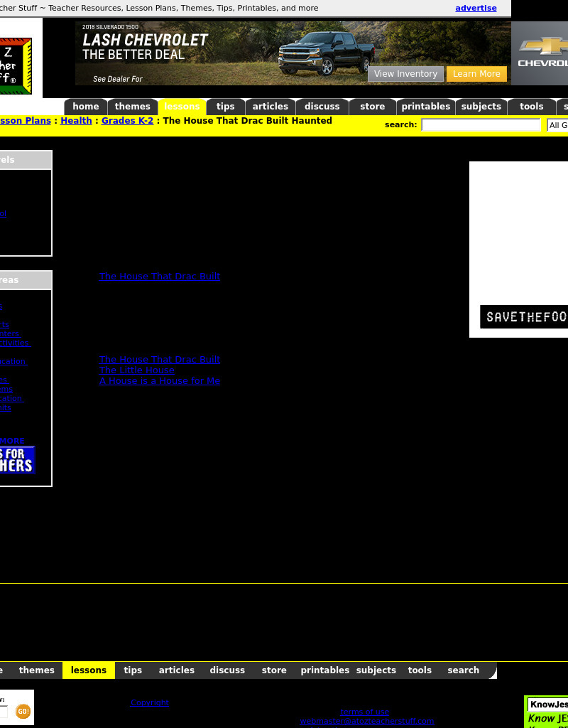 The House That Drac Built -- Haunted Houses Lesson Plan